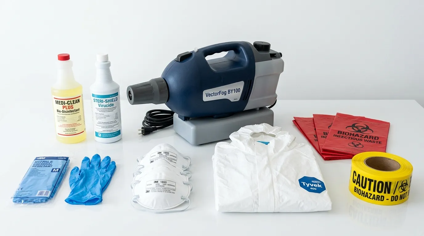 Professional biohazard remediation crew working in Brighton Beach